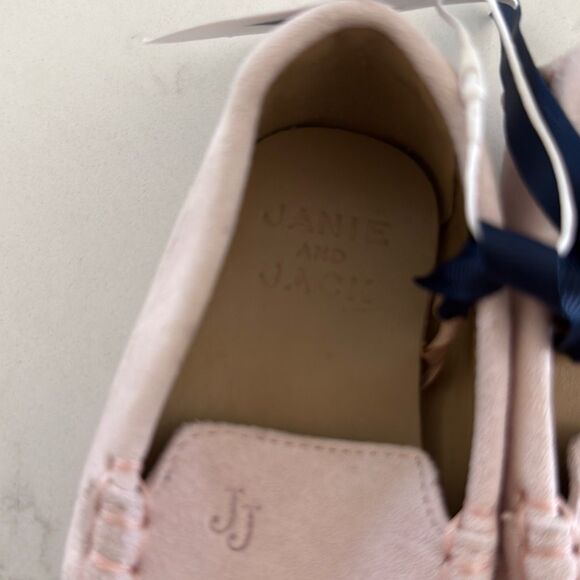 Janie and Jack Suede Driving Shoe in Little Miss Pink Size 5 Toddler - Picture 8 of 9